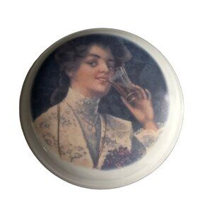 Vintage Coca-Cola Trinket Box With Lady Portrait & Music Box